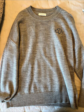 OAK + FORT Gray Crewneck Sweater Size XS NWT